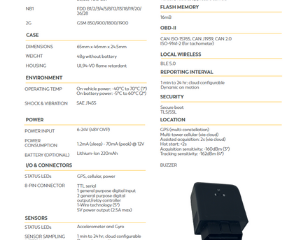 *Fleet* EZ Fleet 195 Series OBD2 Device 2 Years Included
